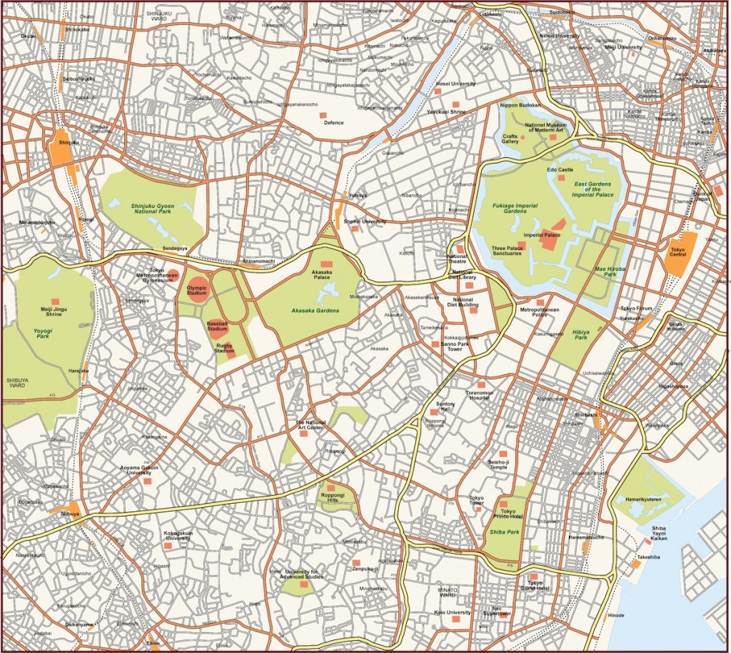 Digital maps Tokyo Gucci